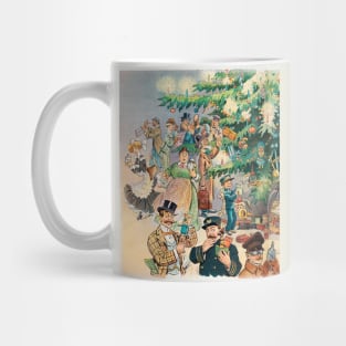 Vintage christmas card 1 Mug